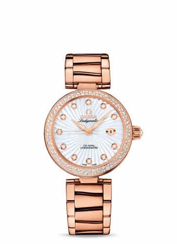 Omega LadyMatic Co-Axial 34 Red Gold / Diamond / MOP / Bracelet 425.65.34.20.55.001 (42565342055001)